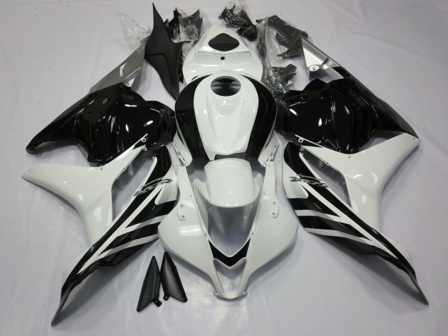 2009-2012 Gloss Black and White Honda CBR600RR Motorcycle Fairing 2009-2012 Gloss Black and White Honda CBR600RR Motorcycle Fairing