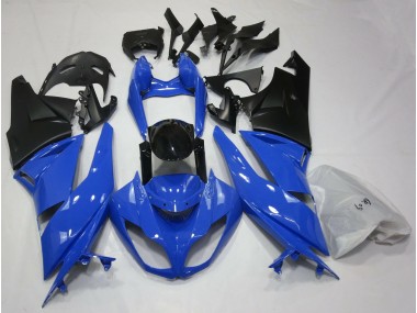 2009-2012 Gloss Blue & Black Kawasaki ZX6R Motorcycle Fairing