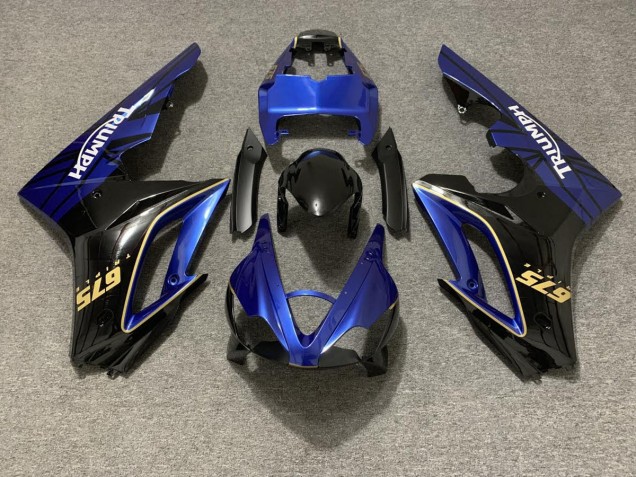 2009-2012 Gloss Blue and Black Triumph Daytona 675 Motorcycle Fairing 2009-2012 Gloss Blue and Black Triumph Daytona 675 Motorcycle Fairing