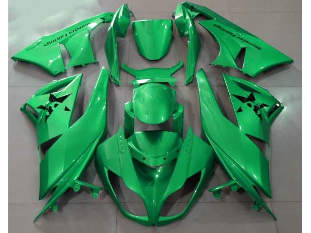 2009-2012 Gloss Green & Custom Logos Kawasaki ZX6R Motorcycle Fairing 2009-2012 Gloss Green & Custom Logos Kawasaki ZX6R Motorcycle Fairing