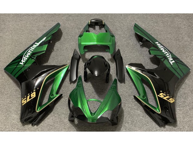 2009-2012 Gloss Green and Black Triumph Daytona 675 Motorcycle Fairing 2009-2012 Gloss Green and Black Triumph Daytona 675 Motorcycle Fairing