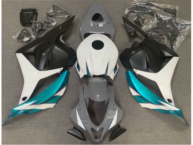 2009-2012 Gloss Grey White and Light Blue Honda CBR600RR Motorcycle Fairing 2009-2012 Gloss Grey White and Light Blue Honda CBR600RR Motorcycle Fairing