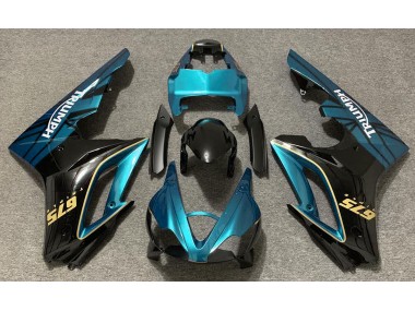 2009-2012 Gloss Light Blue and Black Triumph Daytona 675 Motorcycle Fairing