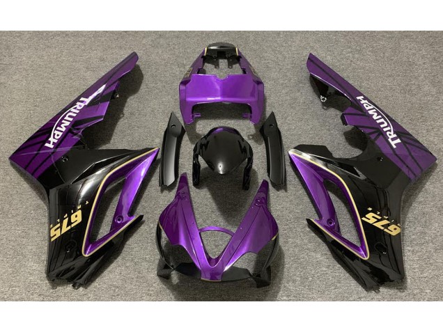2009-2012 Gloss Purple and Black Triumph Daytona 675 Motorcycle Fairing 2009-2012 Gloss Purple and Black Triumph Daytona 675 Motorcycle Fairing