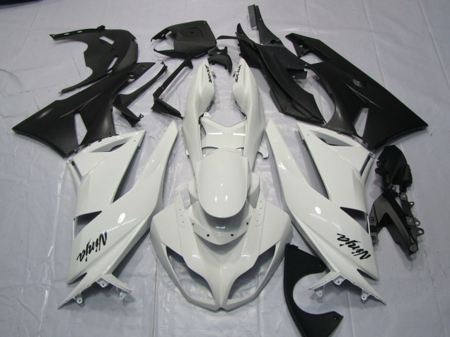 2009-2012 Gloss White Kawasaki ZX6R Motorcycle Fairing 2009-2012 Gloss White Kawasaki ZX6R Motorcycle Fairing