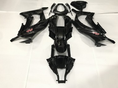 2009-2012 Metallic Black Kawasaki ZX6R Motorcycle Fairing