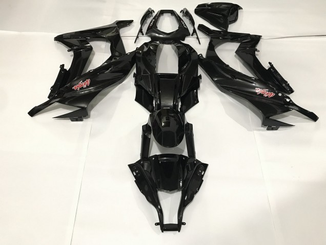 2009-2012 Metallic Black Kawasaki ZX6R Motorcycle Fairing