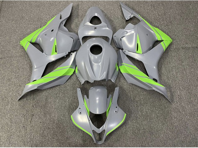 2009-2012 Nardo Grey and Green Honda CBR600RR Motorcycle Fairing 2009-2012 Nardo Grey and Green Honda CBR600RR Motorcycle Fairing