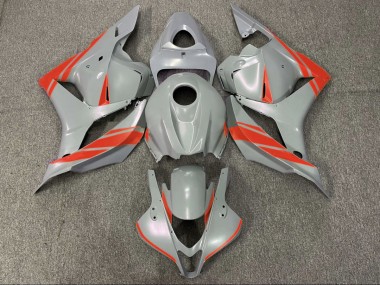2009-2012 Nardo Grey and Red Honda CBR600RR Motorcycle Fairing