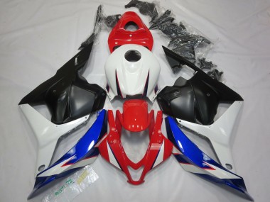 2009-2012 OEM Style Black White Red and Blue Honda CBR600RR Motorcycle Fairing
