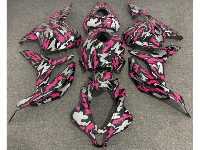 2009-2012 Pink and Silver Camo Honda CBR600RR Motorcycle Fairing 2009-2012 Pink and Silver Camo Honda CBR600RR Motorcycle Fairing