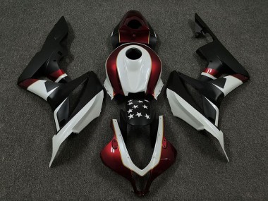 2009-2012 Racing Red and Black Honda CBR600RR Motorcycle Fairing