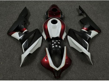 2009-2012 Racing Red and Black Honda CBR600RR Motorcycle Fairing