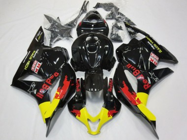 2009-2012 Red Bull Gloss Black Honda CBR600RR Motorcycle Fairing