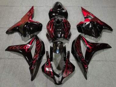 2009-2012 Red Flame Honda CBR600RR Motorcycle Fairing