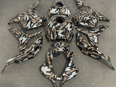 2009-2012 Tan and Silver Camo Honda CBR600RR Motorcycle Fairing