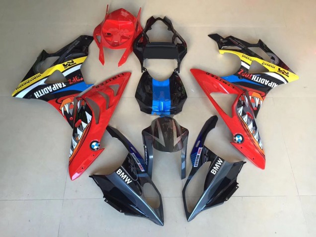 2009-2014 Alien Blue and White BMW S1000RR Motorcycle Fairing