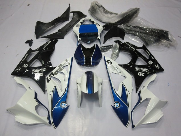 2009-2014 Alien Blue and White BMW S1000RR Motorcycle Fairing 2009-2014 Alien Blue and White BMW S1000RR Motorcycle Fairing