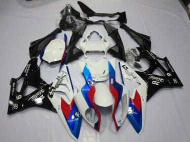 2009-2014 Alien Blue and White BMW S1000RR Motorcycle Fairing