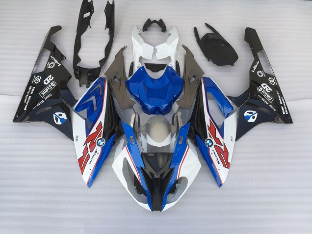 2009-2014 Alien Blue and White BMW S1000RR Motorcycle Fairing