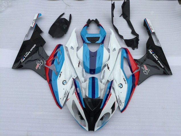 2009-2014 Alien Blue and White BMW S1000RR Motorcycle Fairing