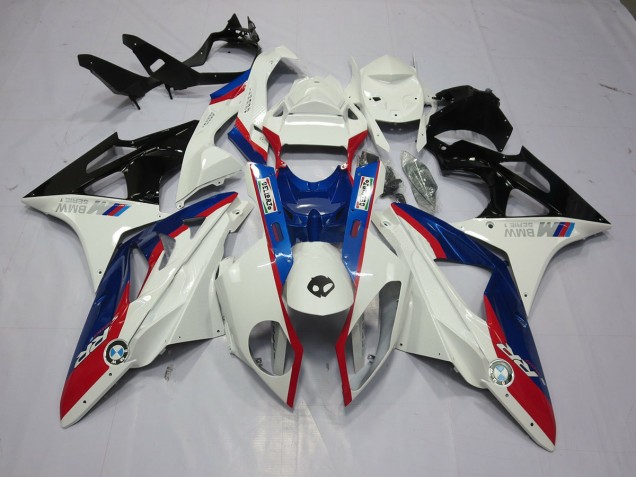 2009-2014 Alien Blue and White BMW S1000RR Motorcycle Fairing
