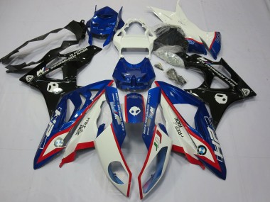 2009-2014 Alien Blue and White BMW S1000RR Motorcycle Fairing