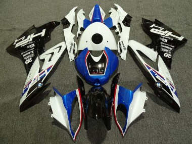 2009-2014 Alien Blue and White BMW S1000RR Motorcycle Fairing