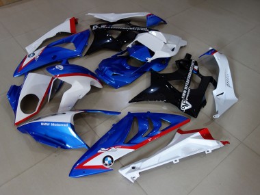 2009-2014 Alien Blue and White BMW S1000RR Motorcycle Fairing