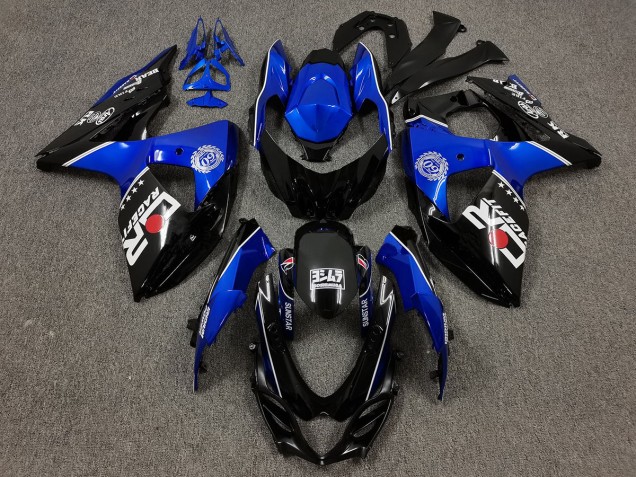 2009-2016 Black and Blue with Custom Logos Suzuki GSXR 1000 Motorcycle Fairing 2009-2016 Black and Blue with Custom Logos Suzuki GSXR 1000 Motorcycle Fairing