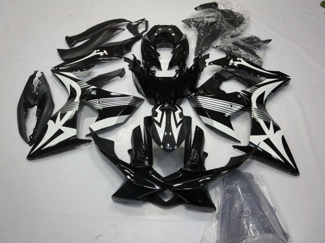 2009-2016 Black and White Suzuki GSXR 1000 Motorcycle Fairing 2009-2016 Black and White Suzuki GSXR 1000 Motorcycle Fairing