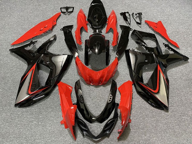 2009-2016 Gloss Red and Black Suzuki GSXR 1000 Motorcycle Fairing 2009-2016 Gloss Red and Black Suzuki GSXR 1000 Motorcycle Fairing