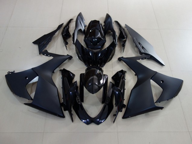 2009-2016 Matte Black and Gloss Black Suzuki GSXR 1000 Motorcycle Fairing