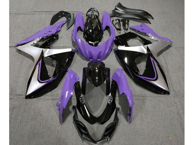 2009-2016 Purple Silver and Black Suzuki GSXR 1000 Motorcycle Fairing