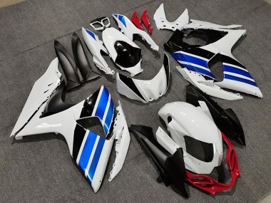 2009-2016 White Blue and Red Style Suzuki GSXR 1000 Motorcycle Fairing