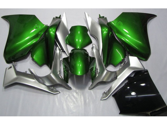 2010-2013 Deep Green and Silver Honda VFR1200 Motorcycle Fairing 2010-2013 Deep Green and Silver Honda VFR1200 Motorcycle Fairing