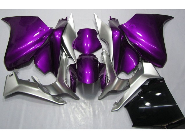 2010-2013 Deep Purple and Silver Honda VFR1200 Motorcycle Fairing 2010-2013 Deep Purple and Silver Honda VFR1200 Motorcycle Fairing