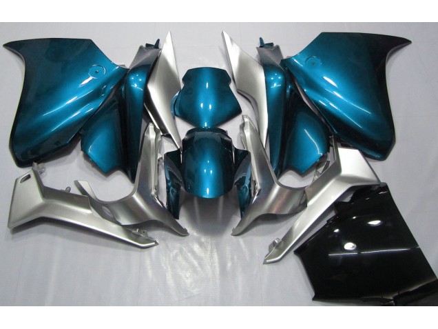 2010-2013 Light Blue and Silver Honda VFR1200 Motorcycle Fairing 2010-2013 Light Blue and Silver Honda VFR1200 Motorcycle Fairing