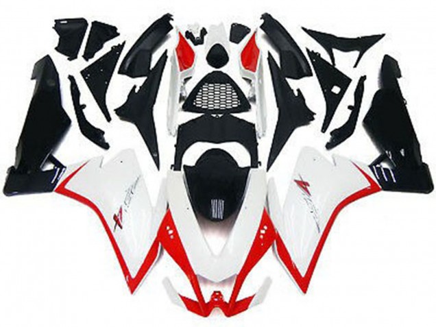 2010-2015 Gloss White & Red Aprilia RSV4 1000 Motorcycle Fairing 2010-2015 Gloss White & Red Aprilia RSV4 1000 Motorcycle Fairing