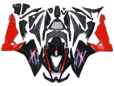 2010-2015 Red and Black Aprilia RSV4 1000 Motorcycle Fairing