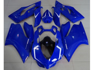 2011-2014 Gloss Blue & White Ducati Ducati 1199 Motorcycle Fairing