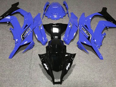 2011-2015 Gloss Blue & Logos Kawasaki ZX10R Motorcycle Fairing