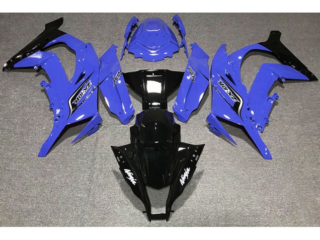 2011-2015 Gloss Blue & Logos Kawasaki ZX10R Motorcycle Fairing