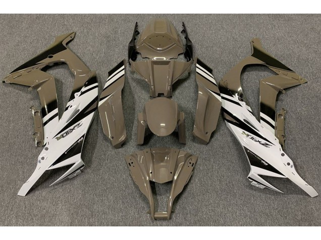 2011-2015 Gloss Brown & White Kawasaki ZX10R Motorcycle Fairing