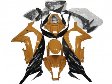 2011-2015 Gloss Orange and Black Kawasaki ZX10R Motorcycle Fairing