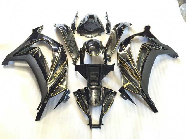 2011-2015 Gold Trim Kawasaki ZX10R Motorcycle Fairing