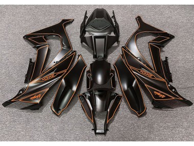 2011-2015 Matte Black & Orange Lining Kawasaki ZX10R Motorcycle Fairing