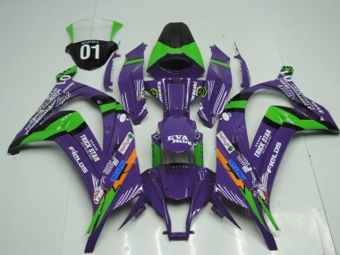 2011-2015 OEM Style Purple Kawasaki ZX10R Motorcycle Fairing