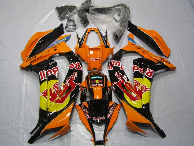 2011-2015 Orange Red bull Kawasaki ZX10R Motorcycle Fairing 2011-2015 Orange Red bull Kawasaki ZX10R Motorcycle Fairing