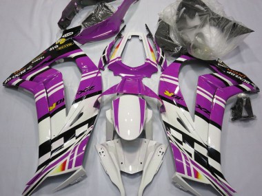2011-2015 Purple Black and White Kawasaki ZX10R Motorcycle Fairing